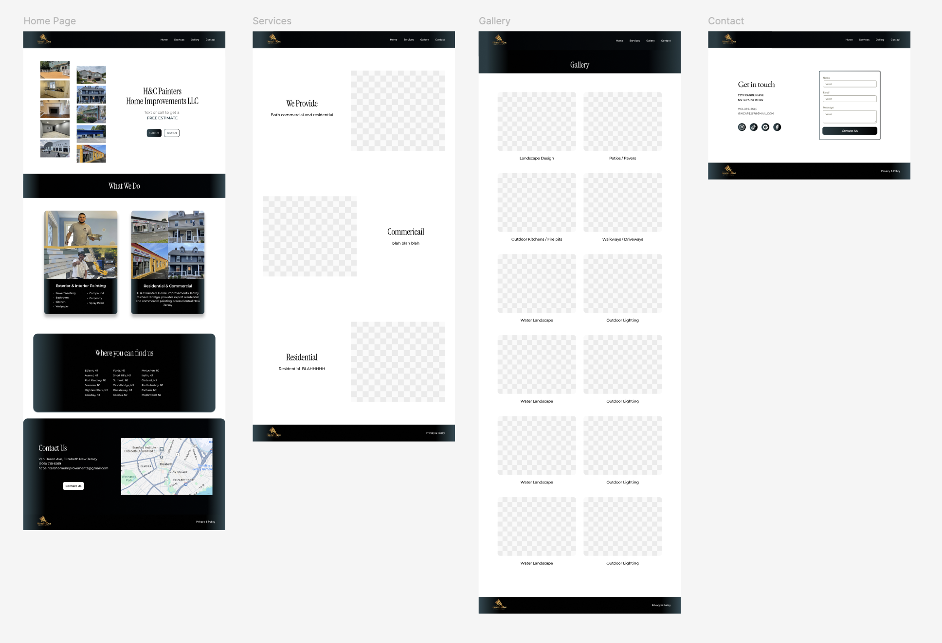 Visual Design Mockups